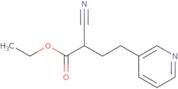 Ethyl 2-cyano-4-(pyridin-3-yl)butanoate