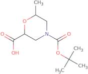 (2S,6S)-4-(tert-Butoxycarbonyl)-6-methylmorpholine-2-carboxylic acid