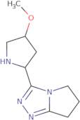 (2S,4R)-4-Methoxy-2-{5H,6H,7H-pyrrolo[2,1-c][1,2,4]triazol-3-yl}pyrrolidine