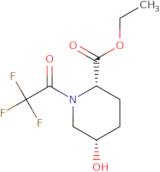 (2S,5S)-ethyl 5-hydroxy-1-(2,2,2-trifluoroacetyl)piperidine-2-carboxylate