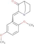 (2Z)-2-[(2,5-Dimethoxyphenyl)methylidene]-1-azabicyclo[2.2.2]octan-3-one