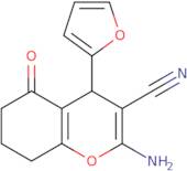 2-Amino-4-(furan-2-yl)-5-oxo-5,6,7,8-tetrahydro-4H-chromene-3-carbonitrile