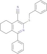 3-(Benzylsulfanyl)-1-phenyl-5,6,7,8-tetrahydroisoquinoline-4-carbonitrile