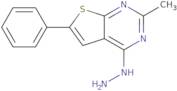 4-Hydrazinyl-2-methyl-6-phenylthieno[2,3-d]pyrimidine