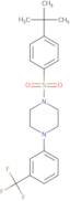 1-((4-(tert-butyl)phenyl)sulfonyl)-4-(3-(trifluoromethyl)phenyl)piperazine