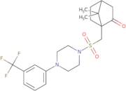 7,7-dimethyl-1-(((4-(3-(trifluoromethyl)phenyl)piperazinyl)sulfonyl)methyl)bicyclo[2.2.1]heptan-2-…
