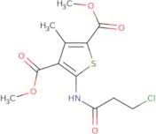 2,4-Dimethyl 5-(3-chloropropanamido)-3-methylthiophene-2,4-dicarboxylate