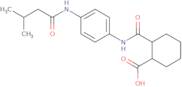 2-({4-[(3-Methylbutanoyl)amino]anilino}carbonyl)-cyclohexanecarboxylic acid