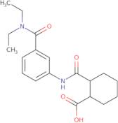 2-({3-[(Diethylamino)carbonyl]anilino}carbonyl)-cyclohexanecarboxylic acid