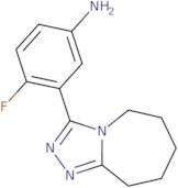 4-Fluoro-3-{5H,6H,7H,8H,9H-[1,2,4]triazolo[4,3-a]azepin-3-yl}aniline