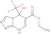 Ethyl 5-hydroxy-5-(trifluoromethyl)-5H,8H-[1,2,4]triazolo[4,3-a]pyrimidine-6-carboxylate