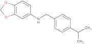 benzo[3,4-d]1,3-dioxolen-5-yl((4-(isopropyl)phenyl)methyl)amine