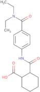 2-({4-[(Diethylamino)carbonyl]anilino}carbonyl)-cyclohexanecarboxylic acid