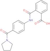 2-{[4-(1-Pyrrolidinylcarbonyl)anilino]-carbonyl}benzoic acid