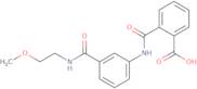 2-[(3-{[(2-Methoxyethyl)amino]carbonyl}anilino)-carbonyl]benzoic acid