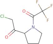 1-[2-(2-Chloroacetyl)pyrrolidin-1-yl]-2,2,2-trifluoroethan-1-one