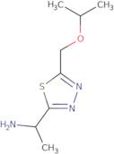 1-{5-[(Propan-2-yloxy)methyl]-1,3,4-thiadiazol-2-yl}ethan-1-amine