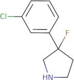 3-(3-Chlorophenyl)-3-fluoropyrrolidine
