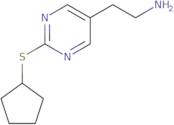 2-[2-(Cyclopentylsulfanyl)pyrimidin-5-yl]ethan-1-amine