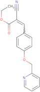 Ethyl-2-cyano-3-[4-(pyridin-2-ylmethoxy)phenyl]prop-2-enoate