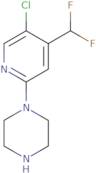 1-[5-Chloro-4-(difluoromethyl)pyridin-2-yl]piperazine