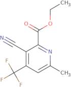 Ethyl 3-cyano-6-methyl-4-(trifluoromethyl)pyridine-2-carboxylate