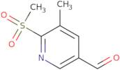 6-Methanesulfonyl-5-methylpyridine-3-carbaldehyde