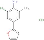 2-Chloro-4-(furan-2-yl)-6-methylaniline hydrochloride