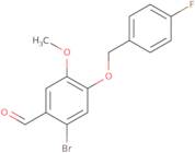 2-Bromo-4-[(4-fluorobenzyl)oxy]-5-methoxybenzaldehyde