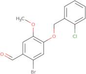 2-Bromo-4-[(2-chlorobenzyl)oxy]-5-methoxybenzaldehyde