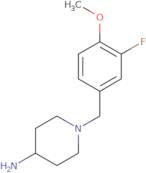 1-[(3-Fluoro-4-methoxyphenyl)methyl]piperidin-4-amine