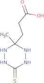 3-(3-Methyl-6-thioxo-1,2,4,5-tetrazinan-3-yl)propanoic acid