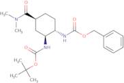 benzyl n-[(1s,2r,4s)-2-([(tert-butoxy)carbonyl]amino)-4-(dimethylcarbamoyl)cyclohexyl]carbamate