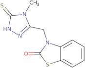 3-[(5-Mercapto-4-methyl-4H-1,2,4-triazol-3-yl)methyl]-1,3-benzothiazol-2(3H)-one