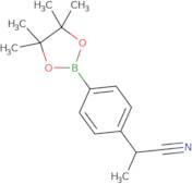2-[4-(4,4,5,5-Tetramethyl-[1,3,2]dioxaborolan-2-yl)-phenyl]-propionitrile