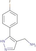 [3-(4-Fluorophenyl)-1H-pyrazol-4-yl]methanamine