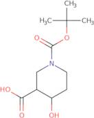 1-[(tert-butoxy)carbonyl]-4-hydroxypiperidine-3-carboxylic acid, Mixture of diastereomers