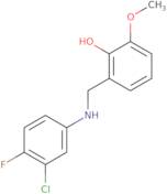 2-{[(3-Chloro-4-fluorophenyl)amino]methyl}-6-methoxyphenol