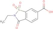 2-​Ethyl-​2,​3-​dihydro-​3-​oxo-1,​2-​benzisothiazole-​6-​carboxylic acid 1,​1-​dioxide