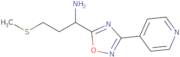 3-(Methylsulfanyl)-1-[3-(4-pyridyl)-1,2,4-oxadiazol-5-yl]-1-propanamine
