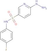 N-(4-Fluorophenyl)-6-hydrazinopyridine-3-sulfonamide