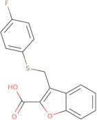 3-{[(4-Fluorophenyl)sulfanyl]methyl}-1-benzofuran-2-carboxylic acid