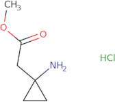 Methyl 2-(1-aminocyclopropyl)acetate hydrochloride