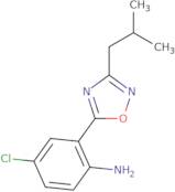 4-Chloro-2-[3-(2-methylpropyl)-1,2,4-oxadiazol-5-yl]aniline