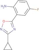 2-(3-Cyclopropyl-1,2,4-oxadiazol-5-yl)-4-fluoroaniline