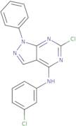 6-Chloro-N-(3-chlorophenyl)-1-phenyl-1H-pyrazolo[3,4-d]pyrimidin-4-amine