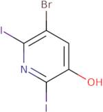 5-Bromo-2,6-diiodopyridin-3-ol