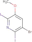 3-Bromo-2,6-diiodo-5-methoxypyridine