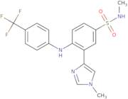 N-Methyl-3-(1-methyl-1H-imidazol-4-yl)-4-((4-(trifluoromethyl)phenyl)amino)benzenesulfonamide