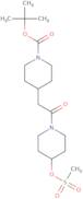 tert-butyl 4-[2-(4-methylsulfonyloxypiperidin-1-yl)-2-oxoethyl]piperidine-1-carboxylate